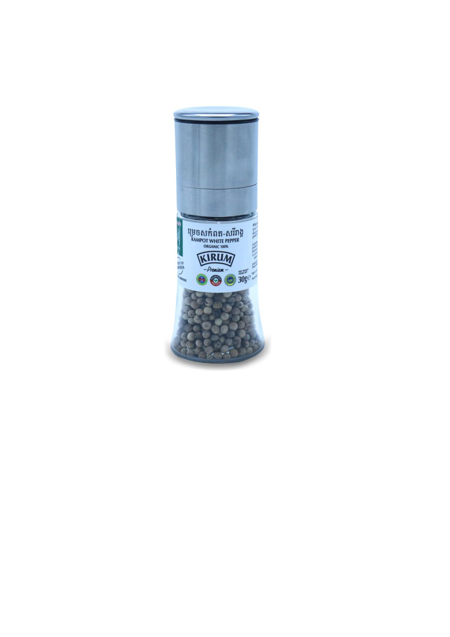 Kampot White Pepper Grinder (30g)
